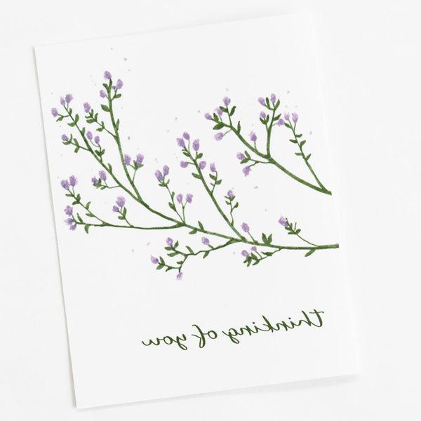 Ceanothus Thinking of You Note Card