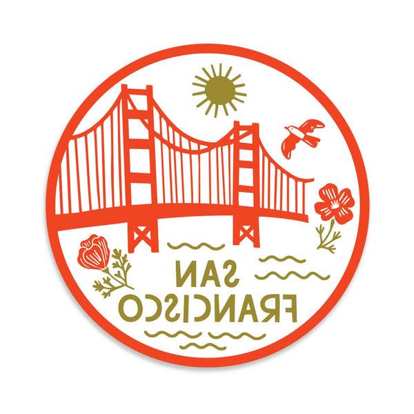San Francisco Round Sticker