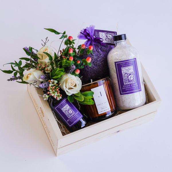 Lavender Garden Gift Basket Gift Sets and Boxes - Assorted/Gifts, The Santa Barbara Company