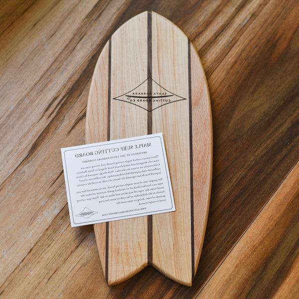 Santa Barbara cutting board co. Maple surf cutting board